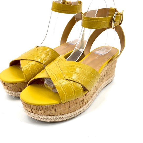 Marc Fisher Shoes - Marc Fisher Carlin 2 mustard yellow platform sz9